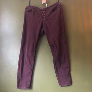 Button fly jeans